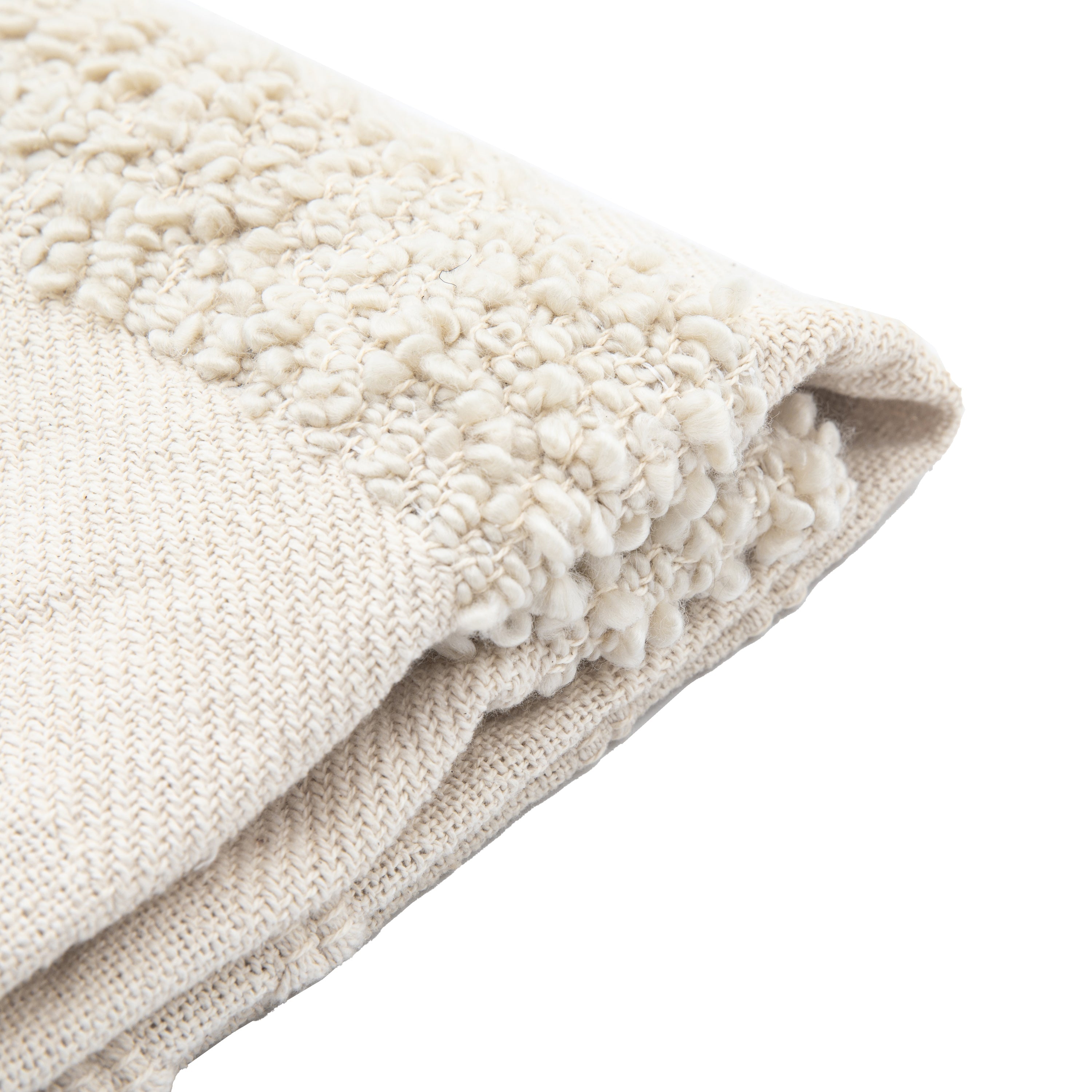 Issy Cream Boucle Throw
